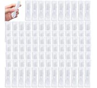 Patelai 200 spazzolini da denti con manico e impronte digitali, confezionati singolarmente, con manico corto, setole morbide per la pulizia dei denti portatile da viaggio, formato mini