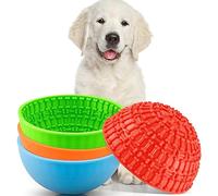 Patelai 4 ciotole interattive per leccare il cane, ciotola interattiva per cani, elimina la noia e l'ansia, in silicone, per la salute orale degli animali domestici, per l'arricchimento calmante dei