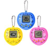PATEMZON 3 Pezzi Animale Elettronico Virtuale, Macchina da Gioco per Animali Domestici Elettronica, Console di Gioco Animali Domestici Virtuali, Mini Giocattolo Retrò Regalo per Adulti Bambini (B)