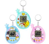 PATEMZON 3 Pezzi Animale Elettronico Virtuale, Macchina da Gioco per Animali Domestici Elettronica, Console di Gioco Animali Domestici Virtuali, Mini Giocattolo Retrò Regalo per Adulti Bambini (A)