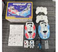 PATEMZON Autoscontro Telecomando, 2.4GHz RC Autoscontri per Bambini con Luci, musica e Fumo, Macchina Telecomandata con Robot Rimbalzante, Parent-Child-Gioco Interattivo Regalo per Bambino di 3+ Anni