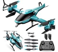 PATEMZON Elicottero Telecomandato, 2.4GHz RC Aereo Giocattoli con Luce Led e Volo Notturno, Rotazione A 360°, Involucro Pieghevole, Evitamento Ostacoli, Regalo per Ragazzo Ragazze dai 3+ Anni (Verde)