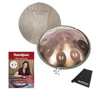 Patera Handpan HPDM-6 D-Kurd con libro di testo e panno in microfibra keepdrum