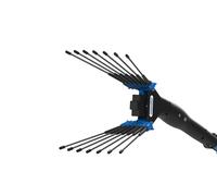 PATERLINI Abbacchiatore Elettrico Professionale per Raccolta Olive 12V - Scuotitore Raccogliolive Elettrico Leggero e Potente - Raccolta Olive Veloce (V-93 - Asta Fissa Corta Mt. 2,3)