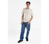 paterson T-shirt girocollo da uomo in cotone - beige