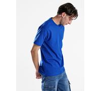 paterson T-shirt girocollo da uomo in cotone - blu