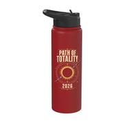 Path Of Totality 2026 Eclissi Solare Astronomia Stainless Steel Insulated Water Bottle