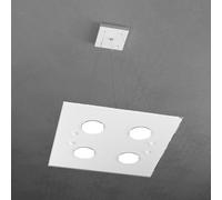 PATH SOSPENSIONE 4+2 LUCI BIEMISSIONE QUADRA BIANCO 1141-S4+2-BI