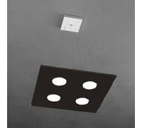 PATH SOSPENSIONE 4 LUCI QUADRA MARRONE 1141-S4-MA