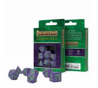 Pathfinder Goblin Set Dadi 7 Dadi Q-Workshop Viola & Verde