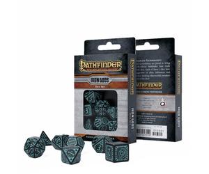 Pathfinder Iron Gods RPG Set Dadi Poliedrici 7 Dadi Di Q-Workshop