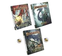 Pathfinder Remastered Second Edition Player, GM e Monster Core e due bottoni del tesoro