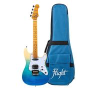 Pathfinder Tenor Electric Ukulele - Trans Blue Flight Ukeleles