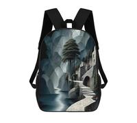 Pathway Through The Enchanted Grotto Zaino Per Bambini Zaino Scolastico Borsa Scolastica Borsa Scolastica Alla Moda Stampata in 3D Per Ragazzi Studenti Delle Scuole Elementari E Medie 17inch