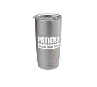 PATIENT - / PAZIENTE - La vittoria richiede tempo Bicchiere termico in acciaio inox doppia parete