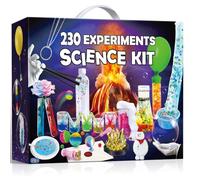 PATIFEED 230 kit di esperimenti scientifici per bambini, scatola per esperimenti di laboratorio, regali per ragazzi e ragazze, kit di ingegneria chimica creativo, giocattolo chimico, magia, vulcano