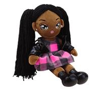 Patifirst Bambole Nere - Bambole Di Peluche Morbide Baby Afroamericane,Giocattolo Educativo Per Bambine In Età Prescolare Gioco Di Ruolo Per Nido Viaggi Camera Da Letto