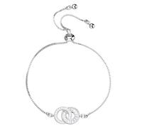 Patifirst Bracciale Madre E Figlia | Gioiello Da Polso Regolabile | Gioiello Madre E Figlia A Doppio Anello Intrecciato Eterno,Per Donne Femmina Adolescenti Ragazze Compleanno Ringraziamento Festival
