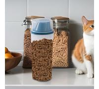 Patifirst Contenitore Per Cibo Per Cani - 1500ml Grande Capacità Dispenser Trasparente | Dispenser Per Snack Per Cani | Per Casa Viaggio Interno Animali Domestici Cuccioli Gattini Gatti