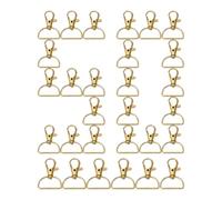 Patifirst Ganci A Fermaglio Girevole | Anello Con Clip 50 Pezzi | Moschettoni Metallici Artiglio Aragosta,Per Forniture Per Creazione Borsette Arts Cordino Borsa In Pelle Charm