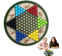 Patifirst Gioco della Dama Cinese Set - Gioco in Legno della Campana - Giocattolo Strategico Interattivo Sfidante per Ragazzi Ragazze Studenti Raduni Dormitorio Falò Divertimento