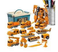 Patifirst Set Di Auto Ingegneristiche | Da Costruzione Robot - Giocattolo Auto Magnetico Trasformabile Per Ingegneria E Assemblaggio - Per Bambini Studenti Piccoli Aula Salotto Festa