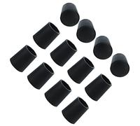 PATIKIL 0,31" 8mm Interno Dia Rotondo Sedia Gamba Punte Cappucci Cuscinetti, 12pz Legno Duro Pavimento Protezioni Gomma Mobili Tavolo Piedi Coperture