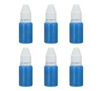 PATIKIL 0.33oz Ricarica Inchiostro Per Timbri E Cuscinetti, 6Pz Ricarica Inchiostro 10ml Per Timbri Ufficio Timbro Autoinchiostrante Timbro Data Scrapbooking, Rosa Blu