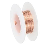 PATIKIL 0,3mm Filo di Rame, 20 Metri/65,6 Piedi Bobina Filo Rame Puro Flessibile per Realizzazione Gioielli Infilare Perline Piante Giardino