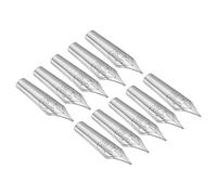 PATIKIL 0.5-0.7mm Linea Larghezza Stilografica Penna Pennino Sostituzione, 10pz 304 Inox Acciaio Inchiostro Intingi Calligrafia Penna Pennino per Disegno Scrittura, Argento