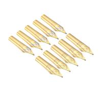 PATIKIL 0.5-0.7mm Linea Larghezza Stilografica Penna Pennino Sostituzione, 10pz 304 Inox Acciaio Inchiostro Intingi Calligrafia Penna Pennino per Disegno Scrittura