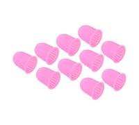 PATIKIL 0.67 Pollici Gomma Dita Punte 20pz Silicone Pollice Polpastrelli Protezione Coprisupporti Cuscinetti Ditale per Ufficio Conteggio Ordinamento Cucito Rosa Medio Dimensione