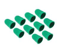 PATIKIL 0.71x1.1 Pollici Gomma Dita Punte 20pz Silicone Pollice Polpastrelli Protezione Coprisupporti Cuscinetti Ditale Impugnature per Ufficio Conteggio Cucito Verde Piccolo Dimensione