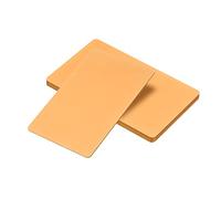 PATIKIL 0,8mm Metallo Business Carte 6 Pack Vuoto Nome Carta Incisione Laser Anodizzato Alluminio per Fai da te Regalo Carte Oro