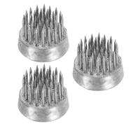 PATIKIL 0,9" Rane Fiori Ikebana Kenzan 3pz Fiori Composizione Strumento Inossidabile Floreale Rana Spilli Contenitore per Vaso Fiore Composizione Argento Tone