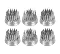 PATIKIL 0,9" Rane Fiori Ikebana Kenzan 6pz Fiori Composizione Strumento Inossidabile Floreale Rana Spilli Contenitore per Vaso Fiore Composizione Argento Tone