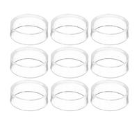 PATIKIL 1,2" Supporto Sfera Baseball Rotondo, 9pz Supporto Sfera in Acrilico Porta Sfera in Cristallo Trasparente per Palle Golf Softball Biglie Collezioni Sfere Cristallo