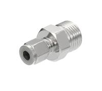 PATIKIL 1/2G x 6mm Raccordo a Compressione in Tubo d'Acciaio Inossidabile 304, Doppie Ferrule Raccordo a Compressione Adattatore Dritto Collegamento