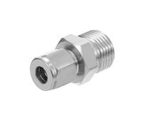 PATIKIL 1/2G x 8mm Raccordo a Compressione in Tubo d'Acciaio Inossidabile 304, Doppie Ferrule Raccordo a Compressione Adattatore Dritto Collegamento