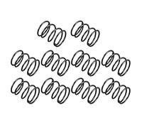 PATIKIL 1.2mm Filo Dia 16mm OD 20mm Libero Lunghezza Compressione Molla, 10pz Molla Acciaio Estensione Molla, Nero