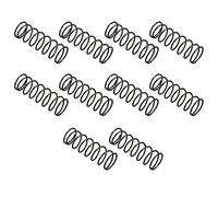 PATIKIL 1.2mm Filo Dia 16mm OD 50mm Libero Lunghezza Compressione Molla, 10pz Molla Acciaio Estensione Molla, Nero