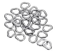 PATIKIL 1.2x8.5mm Pesca Split orings,50pz 304 Inossidabile Acciaio Solido oring Esca Connettore per Acqua Salata Acqua Dolce