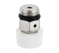 PATIKIL 1/4" BSP Maschio Filettatura Manuale Radiatore Aria Sfiato Valvola, Nichel Placcato Ottone Spina Valvola No Serve Chiave per Radiatore Riscaldatore, Argento Bianco