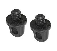 PATIKIL 1/4" Fotocamera Collo Cinghia Vite Supporto, 2pz Rapido Installazione Fotocamera Viti con Gomma Rondella per Polso Spalla Cinghia Fascia, Nero