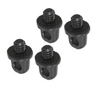 PATIKIL 1/4" Fotocamera Collo Cinghia Vite Supporto, 4pz Rapido Installazione Fotocamera Viti con Gomma Rondella per Polso Spalla Cinghia Fascia, Nero