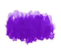 PATIKIL 1,5-3 Pollici Piuma di Gallo Hackle Sella, 300pz Piume Naturali Sfuse Piume Artigianali Soffici per Creare Sogni Orecchini Pendenti, Viola Scuro