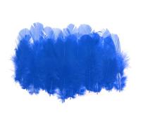 PATIKIL 1,5-3 Pollici Piuma di Gallo Hackle Sella, 300pz Piume Naturali Sfuse Piume Artigianali Soffici per Creare Sogni Orecchini Pendenti, Blu