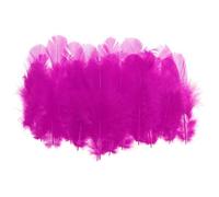 PATIKIL 1.5-3 Pollici Piume di Gallo Sella Hackle, 300 Pezzi Confezione Piume Naturali Soffici Piume per Artigianato per Dream Catcher Orecchini Pendente, Rosso Rosa