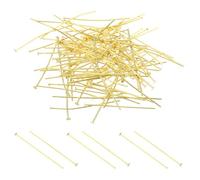 PATIKIL 1.5x0.1 Ganci per Lampadari Cristalli, Accessori per Lampade in Cristallo 300Pz Clip per Cristalli per Fissare Parti di Cristallo, Sostituzioni per Lampadari, Oro