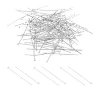 PATIKIL 1.5x0.11 Ganci per Lampadari Cristalli, Accessori per Lampade in Cristallo 200Pz Clip per Cristalli per Fissare Parti di Cristallo, Sostituzioni per Lampadari, Cromo